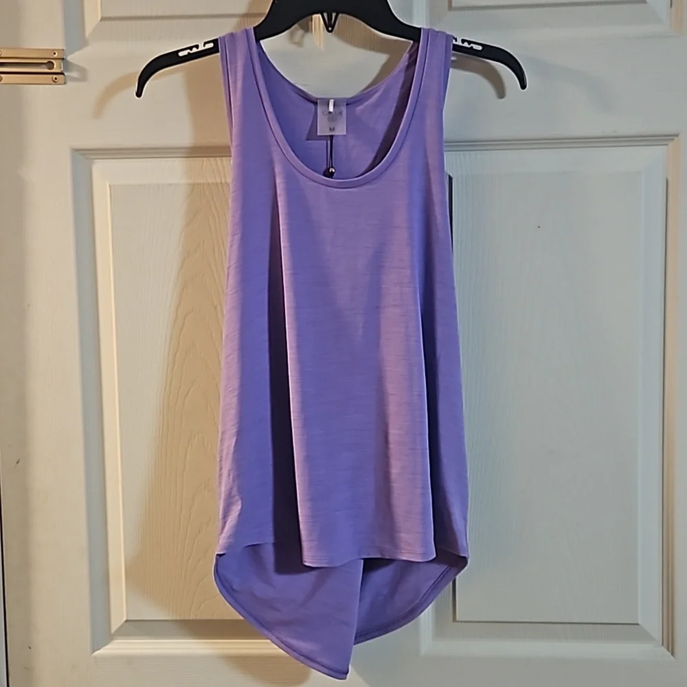 CALIA WOMEN’S TWIST BACK TANK: PURPLE: NEW WITH TAGS: SIZE M